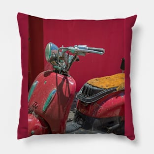 Old motorbike Pillow