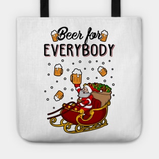 Beer For Everybody Funny Christmas Sweater Tote