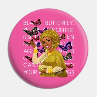 Black Butterfly Pin