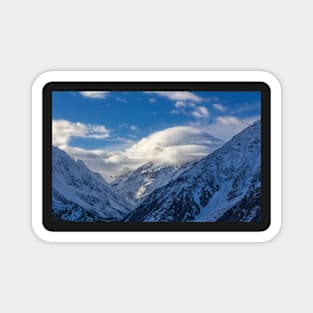 Aoraki/Mt Cook under lenticular cloud Magnet