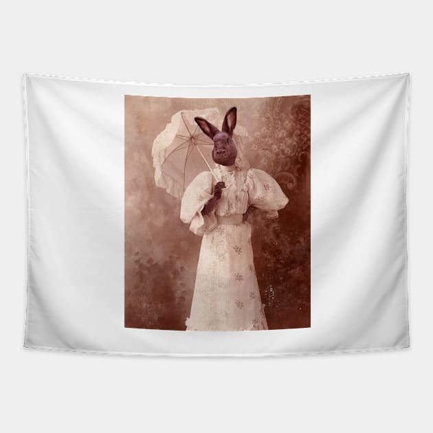 Parasol Bunny Tapestry by Loveday101