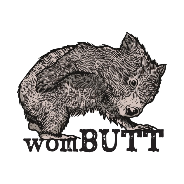 Wombutt Funny Wombat by Visual Vibes