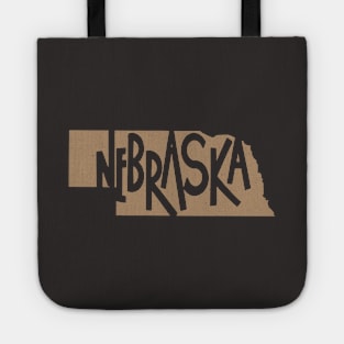 Nebraska Vintage Lettering Tote