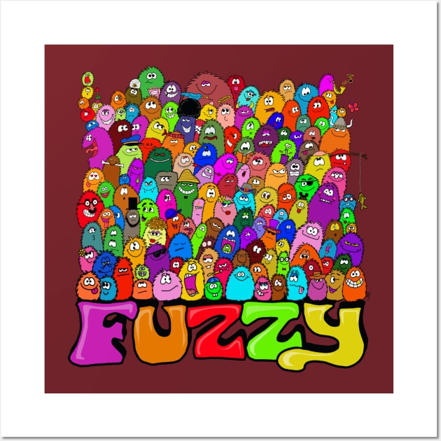 fuzzy mob family - Fuzzy - Posters and Art Prints