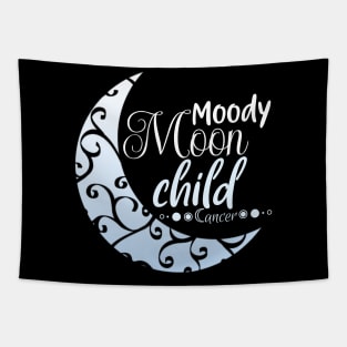 Moody moon Child - Cancer Tapestry