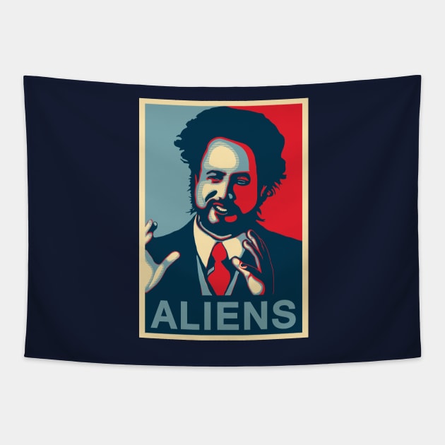 Because Aliens Tapestry by Wasabi Snake