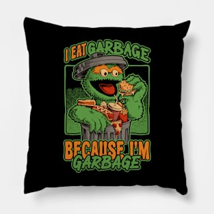 I'm Garbage - Funny Fastfood Puppet Pillow