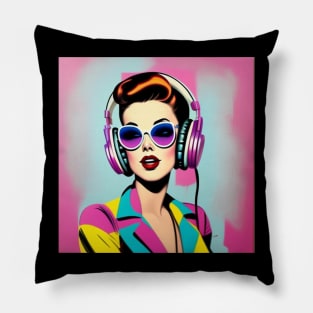 Pink Aesthetic Unbothered Plus Music Pillow