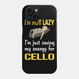 Funny Lazy Cello Cellist Phone Case