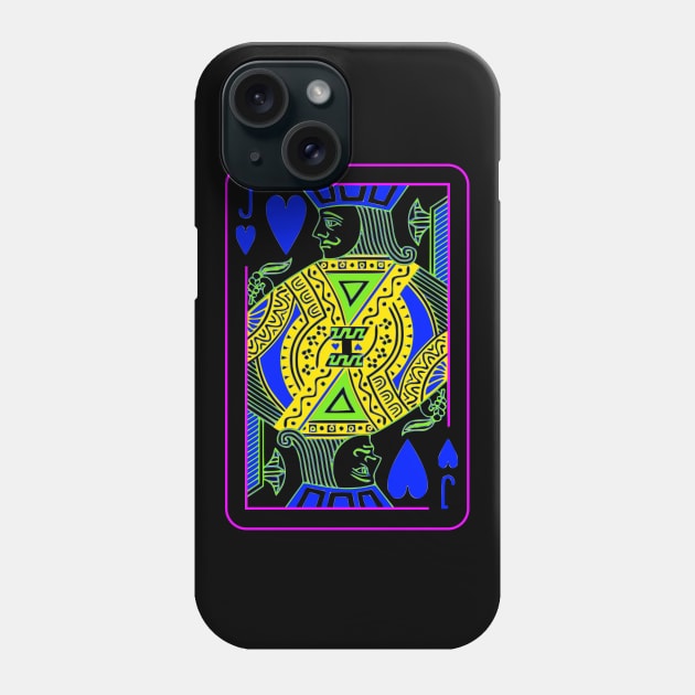 Jack of Hearts Bright Mode Phone Case by inotyler