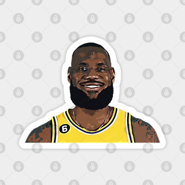 LBJ 23 Magnet by Buff Geeks Art