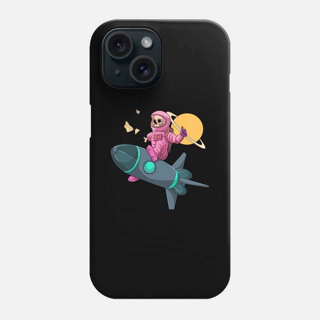 Zombie Space Astronaut Skull Phone Case by Trendy Black Sheep