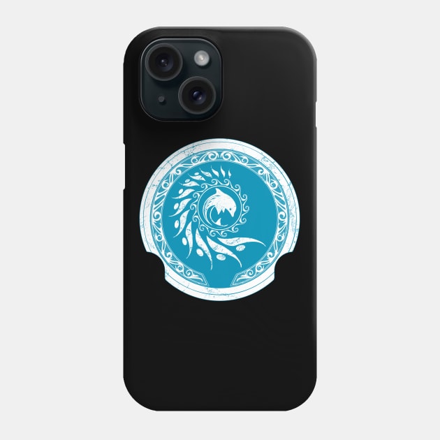 Dolphin on Atlantean Shield Phone Case by NicGrayTees