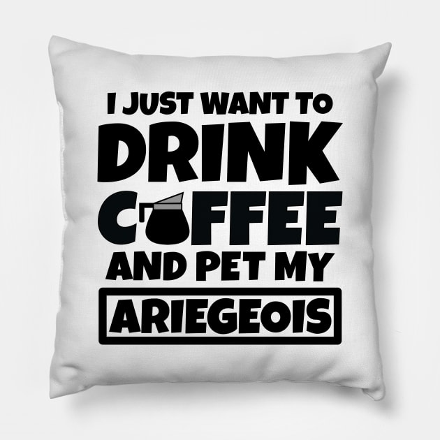 I just want to drink coffee and pet my Ariegeois Pillow by colorsplash