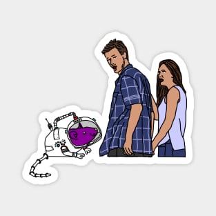 Distracted Boyfriend Space Rat Magnet