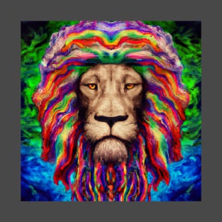 Psychedelic lion T-Shirt