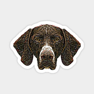 German Shorthaired Pointer Face Magnet