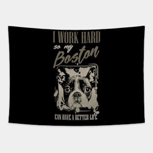 Boston Terrier Tapestry