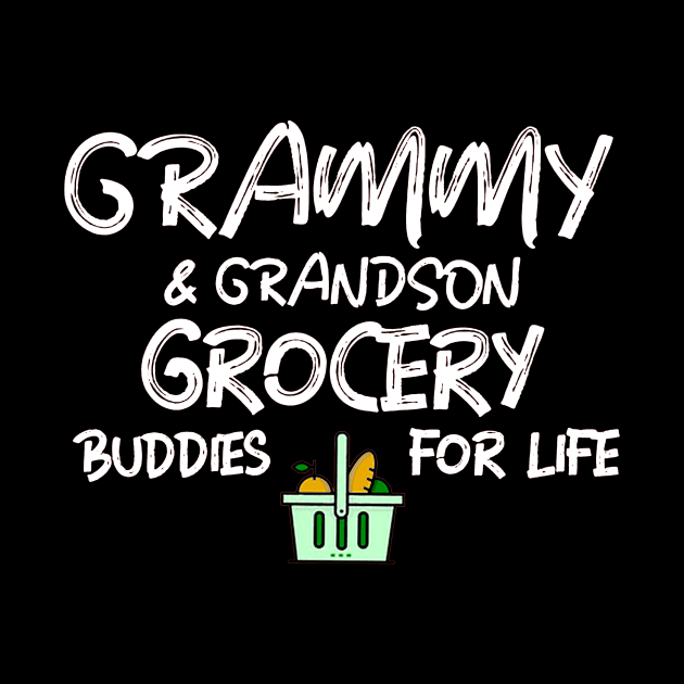 Grammy & Grandson Grocery Buddies for Life (Light Print) by TiffanybmMoore