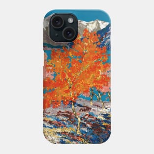 Vintage Travel Poster Norway in September Phone Case