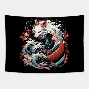 kitsune fox - kitsune japan Tapestry