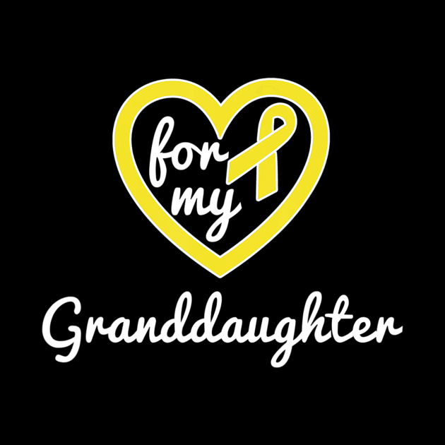 Sarcoma Cancer Shirt Granddaughter Ribbon Awareness Products by ChristianCrecenzio