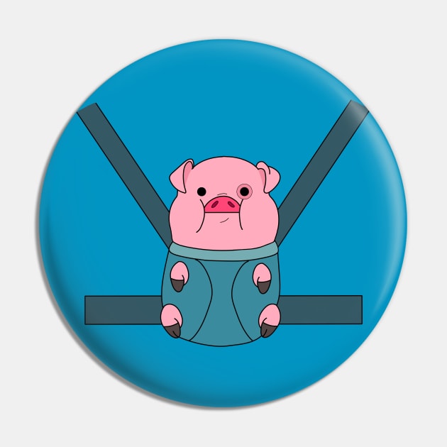 Pig Carrier Pin by Drawin4U