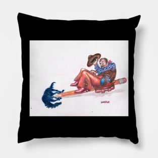 Bucking Bronco Pencil Pillow