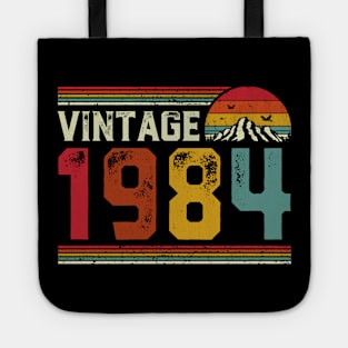 Vintage 1984 Birthday Gift Retro Style Tote