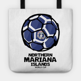 Northern Mariana Islands Football Country Flag Tote