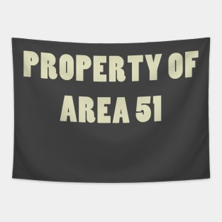 Property of Area 51 Tapestry