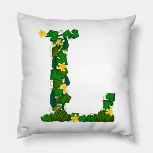 Illustrated letter - L Pillow