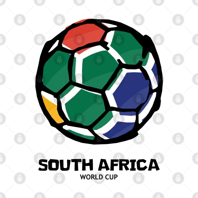 South Africa Football Country Flag by KewaleeTee