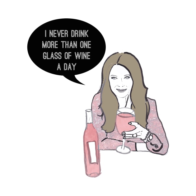 A Glass a Day by Katsillustration