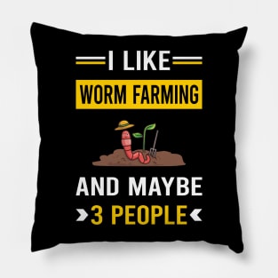 3 People Worm Farming Farmer Vermiculture Vermicompost Vermicomposting Pillow