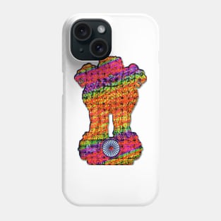 India emblem psychedelic Phone Case