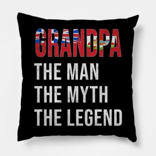 Grand Father Bermudian Grandpa The Man The Myth The Legend - Gift for Bermudian Dad With Roots From  Bermuda Pillow