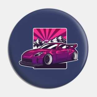 Purple 350Z Fairlady Z Widebody JDM Pin