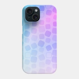 Cute soft pastel square pink purple and blue pattern Phone Case