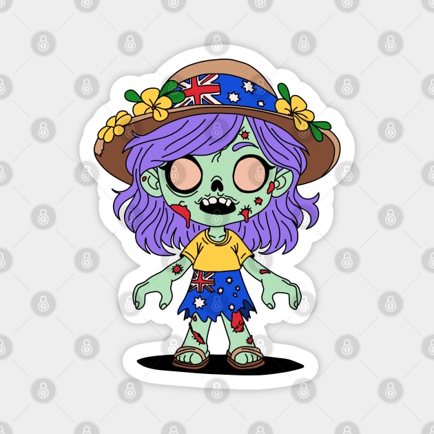 Australian Zombie Magnet by H. R. Sinclair