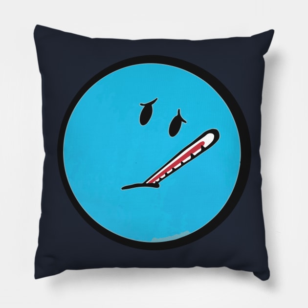 Sick Smiley Pillow by slice_of_pizzo