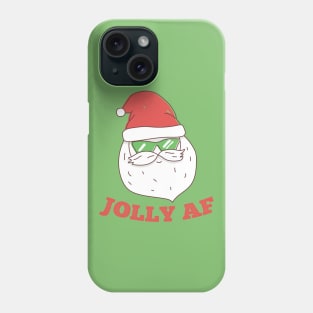 Jolly AF Funny Santa Phone Case