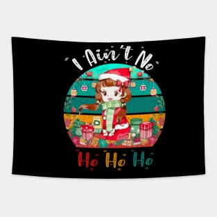 Funny vintage I Ain't No Ho Ho Ho Christmas Holiday women's PAJAMAS Tapestry