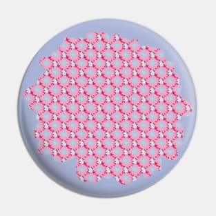 Daisy Floral Pattern Pink Pin