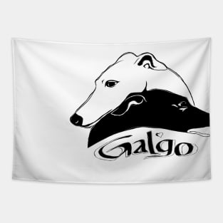 Yin Yang Galgo Dog Tapestry