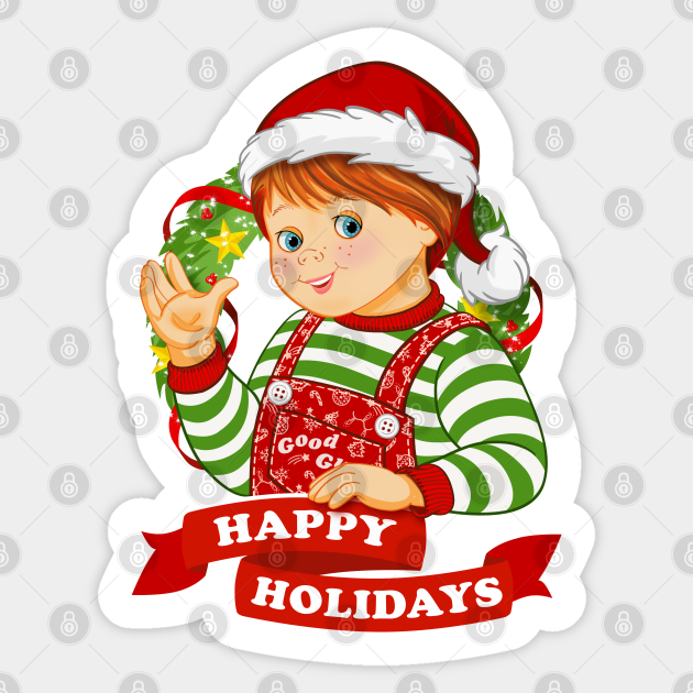 Child's Play - Happy Holidays - Chucky - Chucky - Sticker