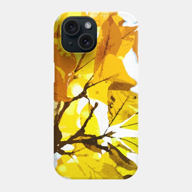 Autumn colors, leaves #oil #on #canvas 1 Phone Case by B&K