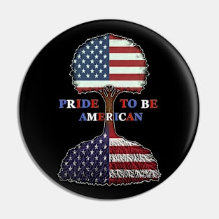 Pride to be American I love Merica Pin