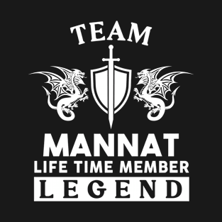 Mannat Name T Shirt - Mannat Life Time Member Legend Gift Item Tee T-Shirt