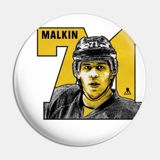 Evgeni Malkin Pittsburgh Number Pin